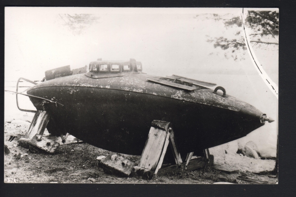 Postcard Russian 2 Man Submarine First World War !