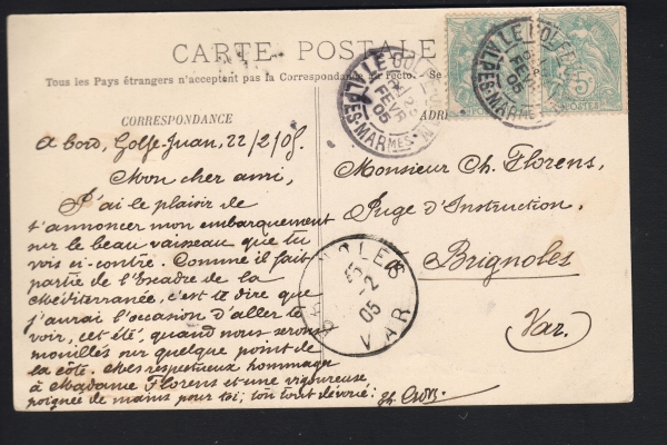 Postcard French Cruiser / Ironclad Charlemagne !