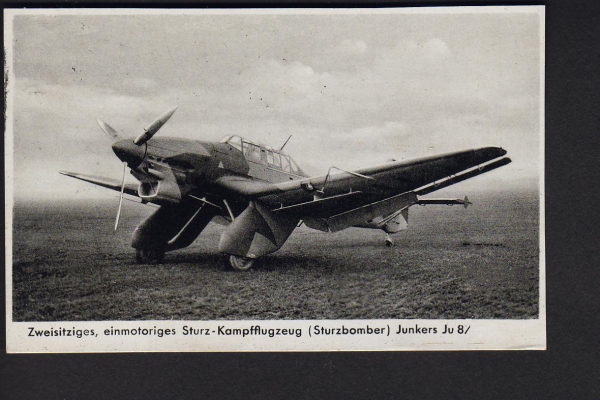 Postkarte eines Junkers Ju 87 Stuka - Luftwaffe ! Feldpost