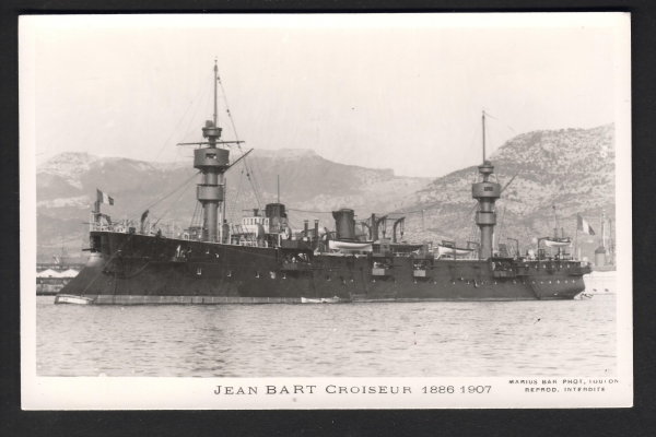 Postcard French Cruiser / Ironclad Jean Bart of 1886 !