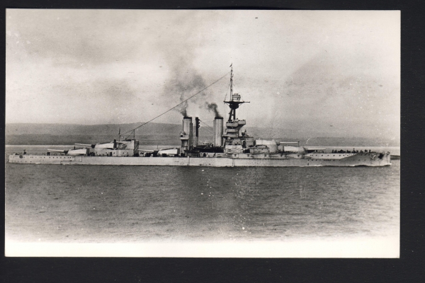 Fotokarte vom Schlachtschiff Iron Duke - Royal Navy !