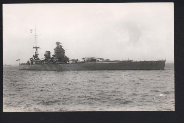 Fotokarte vom Schlachtschiff Rodney !