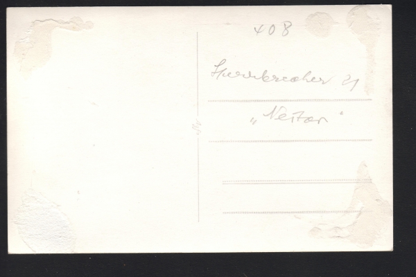 Postcard german Sperrbrecher Nestor in the Harbour , 2. WW Third Reich Navy !