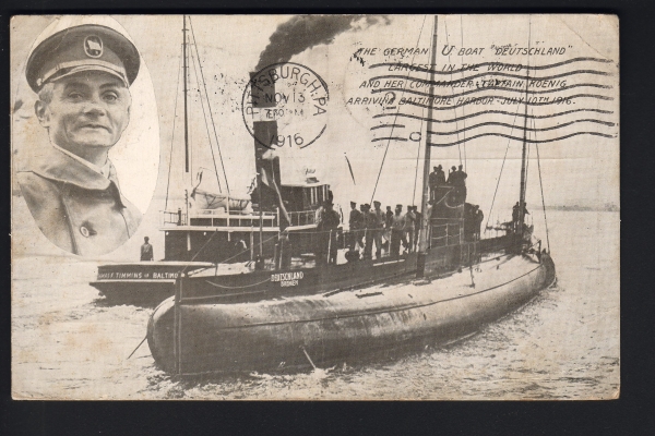 Dieterle Postkarte U Deutschland / deutsche Kriegsmarine !