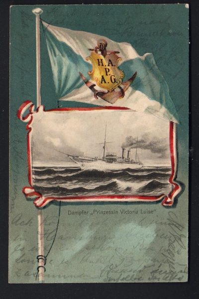 Postcard of the Steamer Princess Victoria Luise / HAPAG !