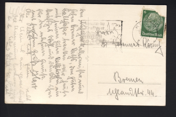 Postkarte des U Bootes U 11 /  2. Weltkrieg