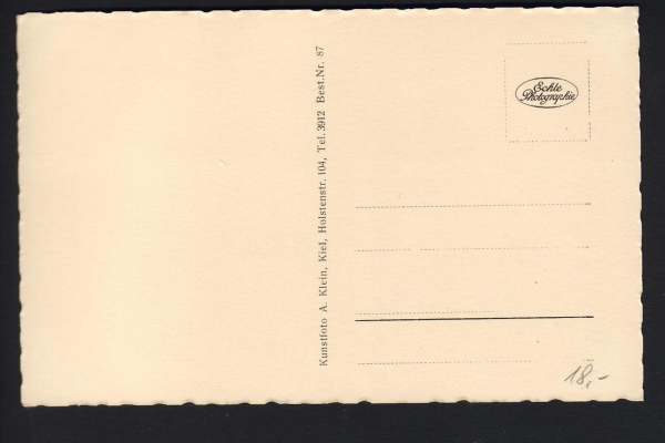 Postkarte des U Bootes U 7 /  2. Weltkrieg