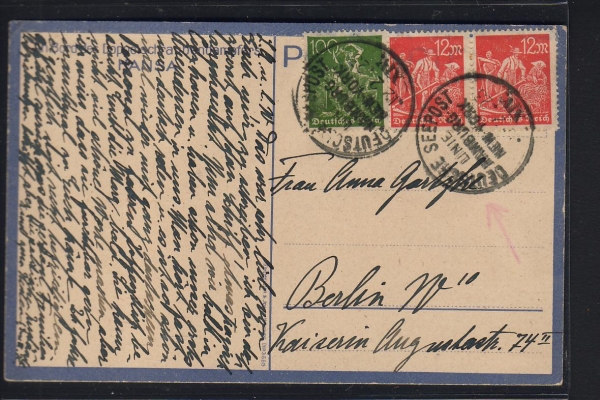 Postcard of the Dteamer Liner Hansa / Hamburg-Amerika Line ! German Seapost