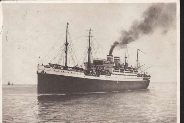 Postcard of the Liner Deutschland  / Hamburg-Amerika Line !