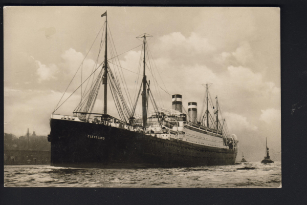 Postcard of the Liner Cleveland / Hamburg-Amerika Line !