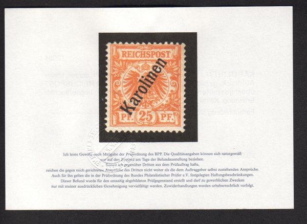 German Colony Karolinen Nr. 5 II a , proofed !