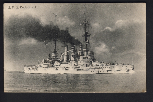Postcard Lineship Deutschland ! Fieldpost 1915