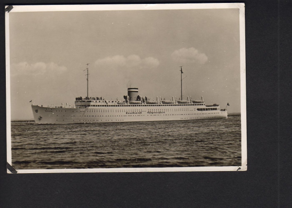 Postcard of the Steamer Tannenberg / HAPAG !