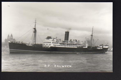 Photo of the Steamer Salween 1938 / Not sure about Company