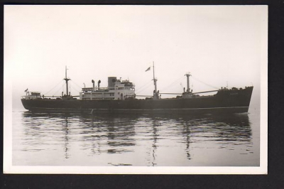 Postcard of the MS Kaduna 1956 / Not sure about Company