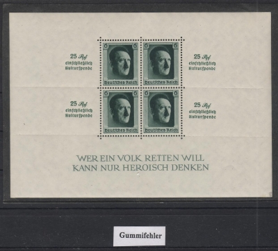 Deutsches Reich Block Nr. 9 , postfrisch & geprüft Schlegel !