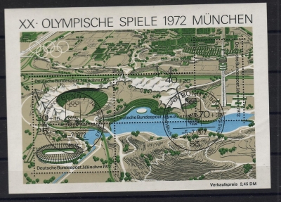 Deutsche Bundespost Michel Nr.: Block 7 ! gestempelt Abart DD !