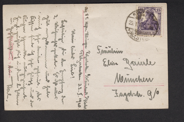 Carstens Postkarte des Schlachtschiffes Kaiser , kaiserliche Marine !