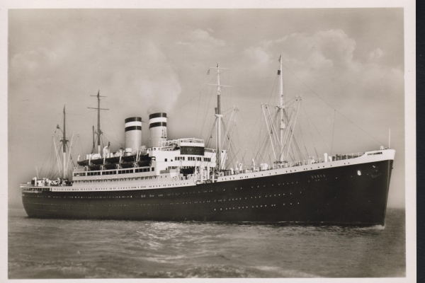 Postcard of the Liner Hansa / Hamburg-Amerika Line !