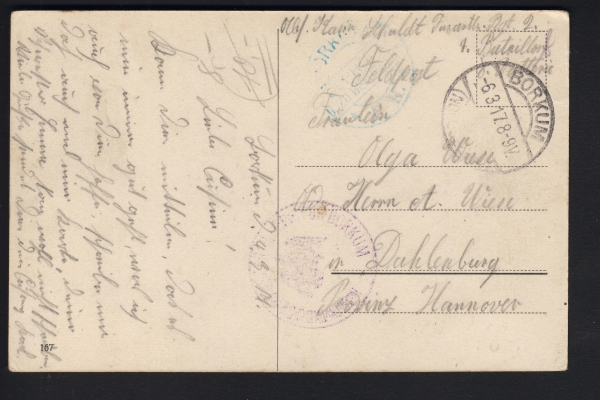 Postcard Battleship Kaiser 1. WW ! Imperial Navy