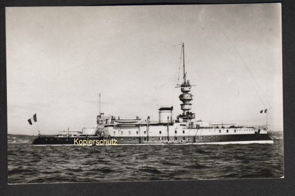 Photo French Coast Defence Ship / Ironclad of the pre 1. WW french Navy !
