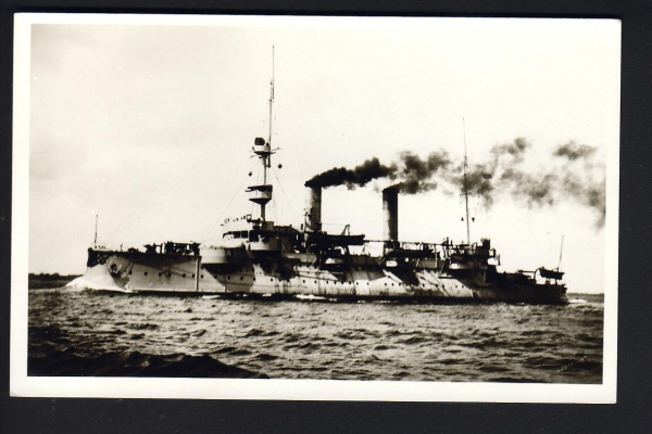 Fotokarte des Panzerschiff Hagen , kaiserliche Marine !