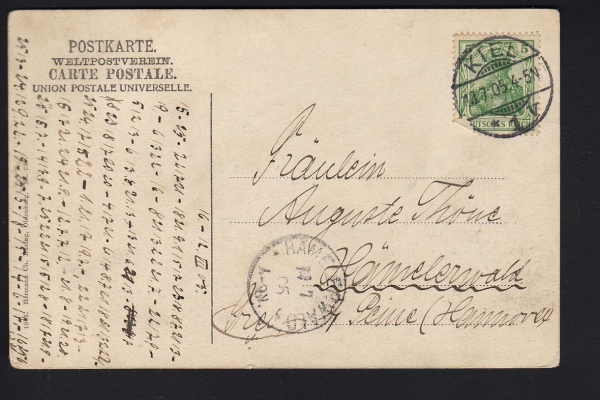 Postcard Lineship Preussen - German imperial Navy !