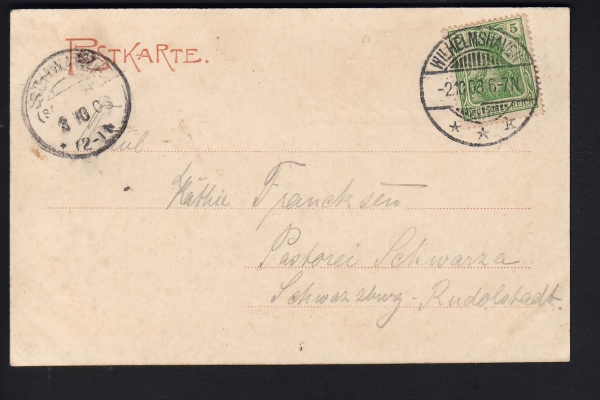 Postkarte vom Panzerschiff Baden - kaiserliche Marine ! Gebrüder Lempe