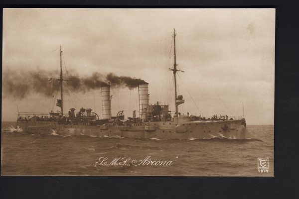 Postcard Cruiser Arcona 1. WW !