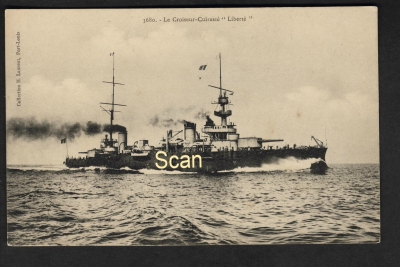 Postcard French Cruiser Liberté !