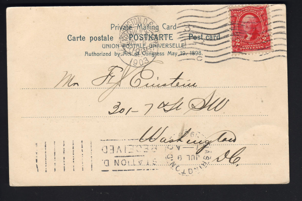 Postkarte des Dampfers Kronprinz Wilhelm des Norddeutschen Lloyd & Kapitän Richter !