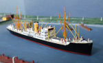 Mercator Ship Model M 573german Hapag Freightship Leuna Scale 1 : 1250